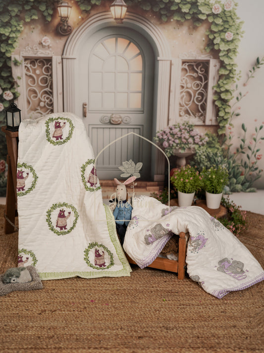 Winter Block Print Quilts