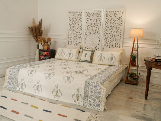 Block Printed Bedcover