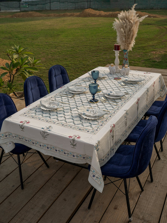 Luxury Block Print Table Cloth