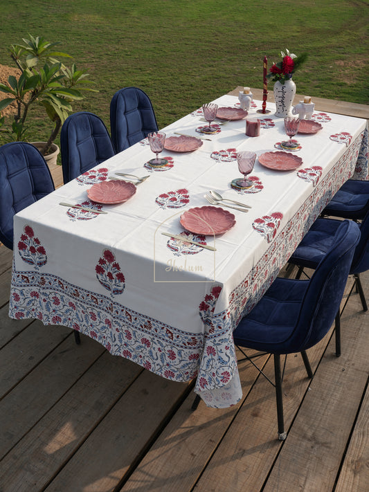 Luxury Block Print Table Cloth