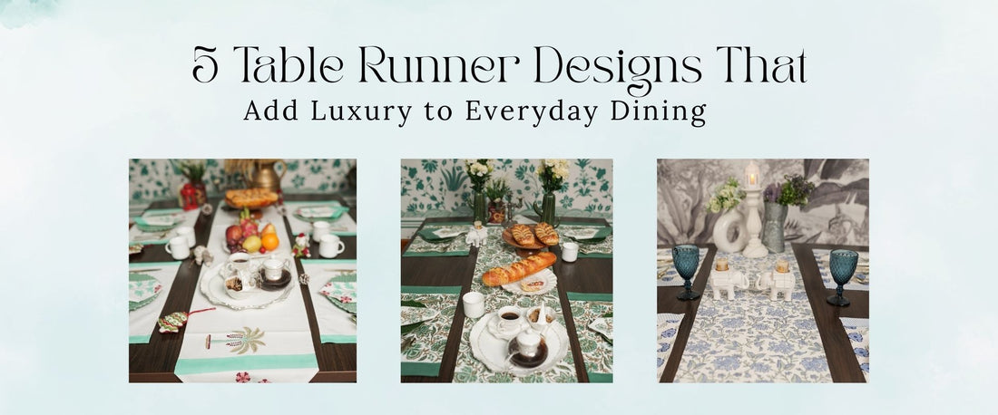 5 Table Runner Designs That Add Luxury to Everyday Dining