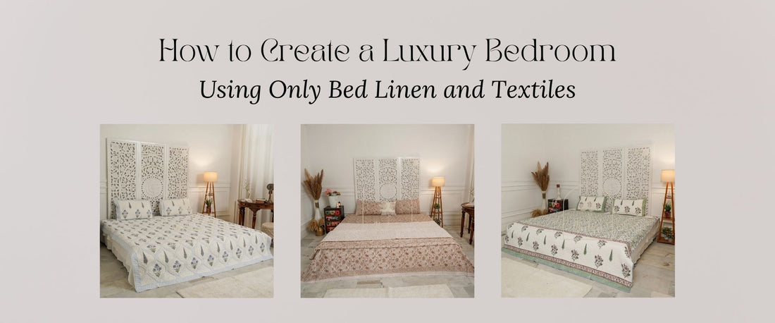 How to Create a Luxury Bedroom Using Only Bed Linen and Textiles