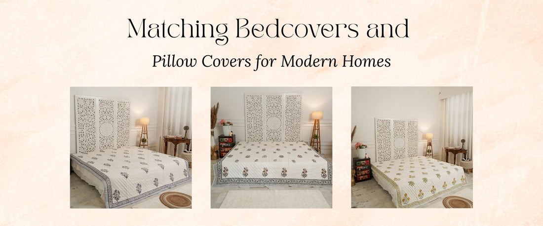 Matching Bedcovers and Pillow Covers for Modern Homes