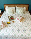 The Neelima Set - Hand Block Printed Jaipuri Cotton Bed Sheet Set