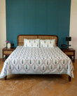 The Parijat Set - Hand Block Printed Jaipuri Cotton Bed Sheet Set