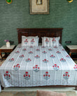 The Padmini Set - Hand Block Printed Jaipuri Cotton Bed Sheet Set