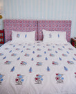 Artisan Mulmul Cotton Hand Block Quilted Comforter