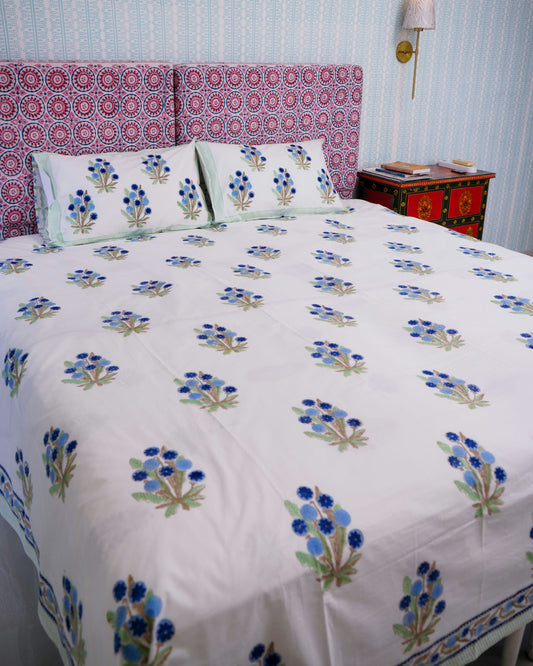 Premium Cotton Percale Soft Breathable Printed Bedsheet