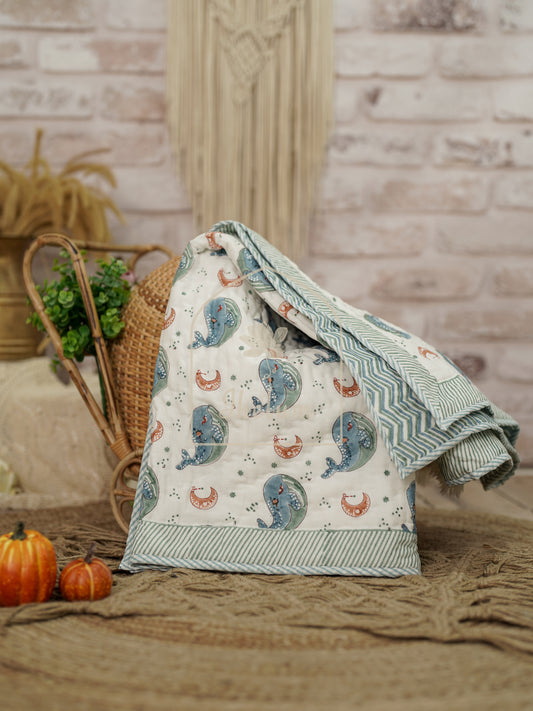 Isabel Quilt – Gentle Breeze (Sustainable Reversible Quilt)